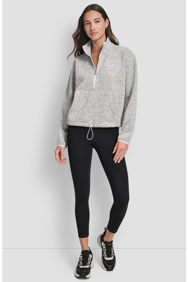 Half Zip Sweatshirt, Alternate, color, OPTIC HEATHER