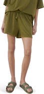 MANGO Cotton Blend Terry Shorts