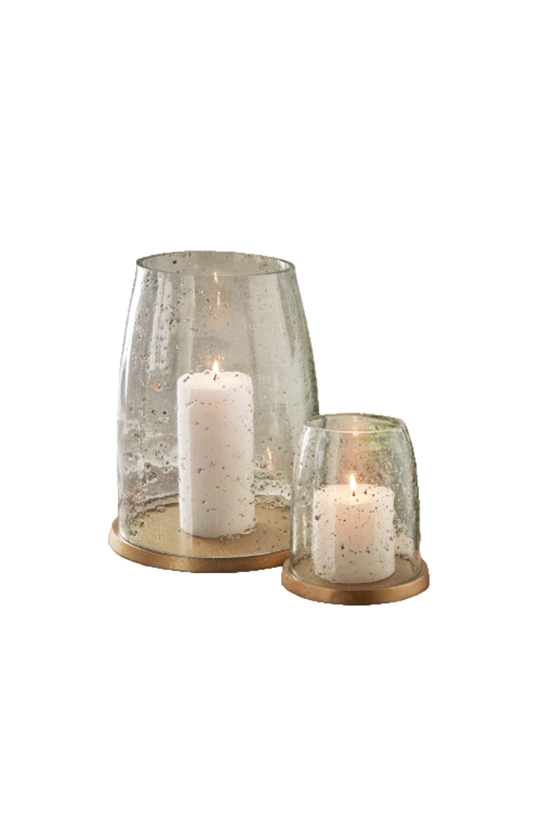 tag Large Clear Glass Hurricane Candle Holder for Pillar Candles, Alternate, color, Clear