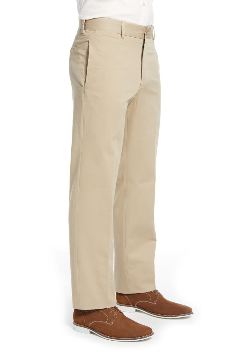 Charleston Khakis Flat Front Chino Pants, Alternate, color, KHAKI