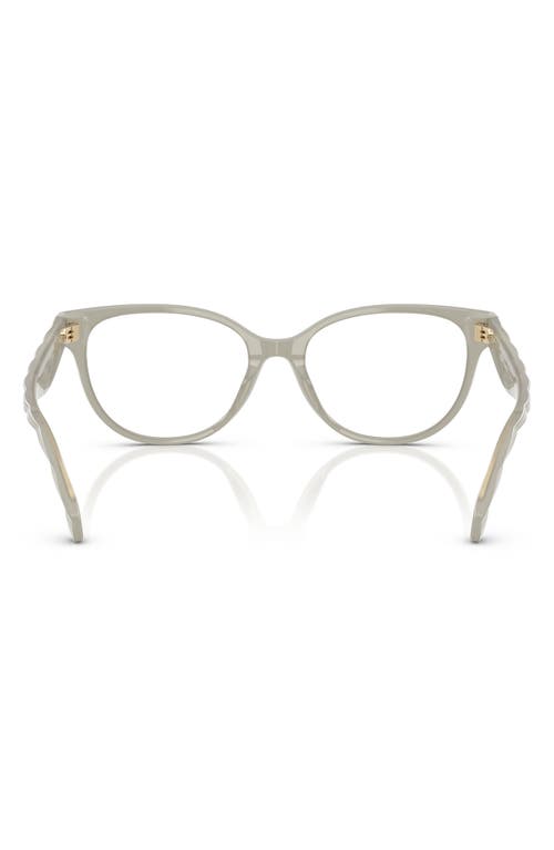 Tory Burch 53mm Phantos Optical Glasses In Grey Green