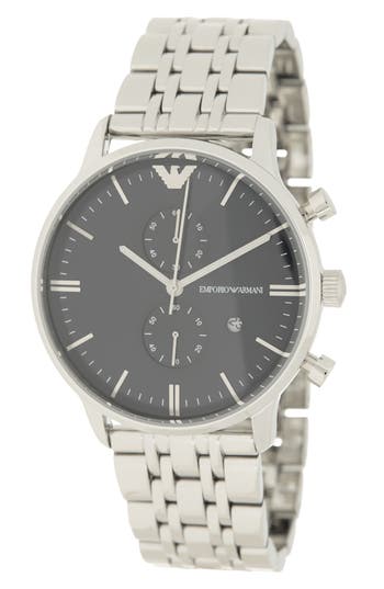 Emporio Armani Two-hand Stainless Steel Watch, 43mm