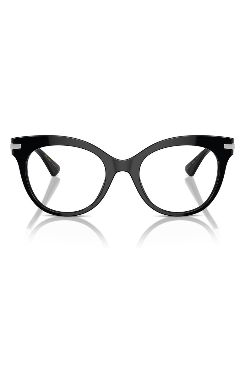 Dolce&Gabbana 52mm Butterfly Optical Glasses, Main, color, 