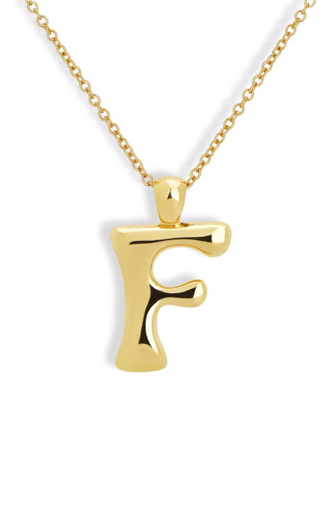 Blake Bubble Letter Pendant Necklace