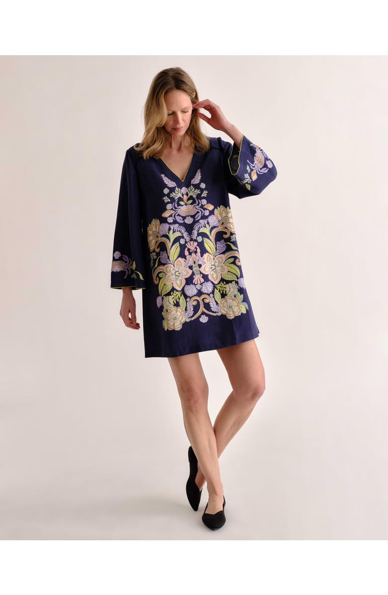 Cartolina Folly Printed Mini Dress, Alternate, color, Mariner's Bloom