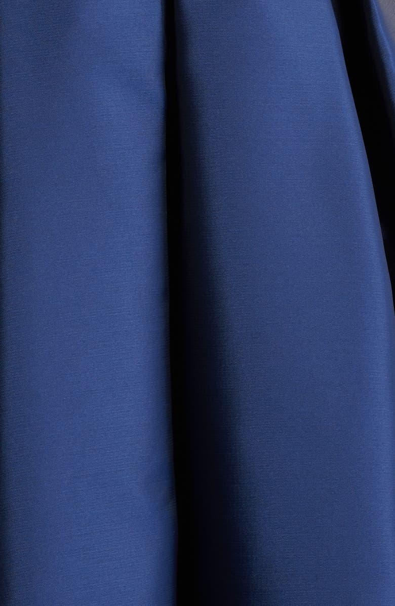 Eliza J Embellished Scoop Neck Ballgown, Alternate, color, Navy