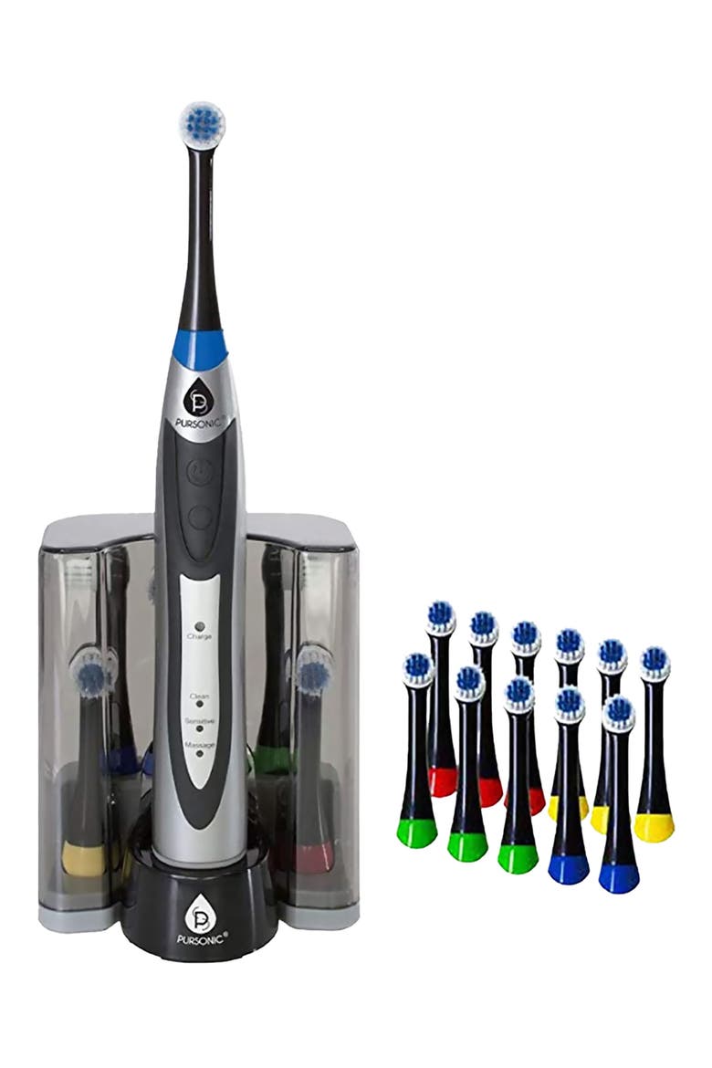 Rechargeable Rotary Oscillation Toothbrush Pro Series Set, Alternate, color, BLACK