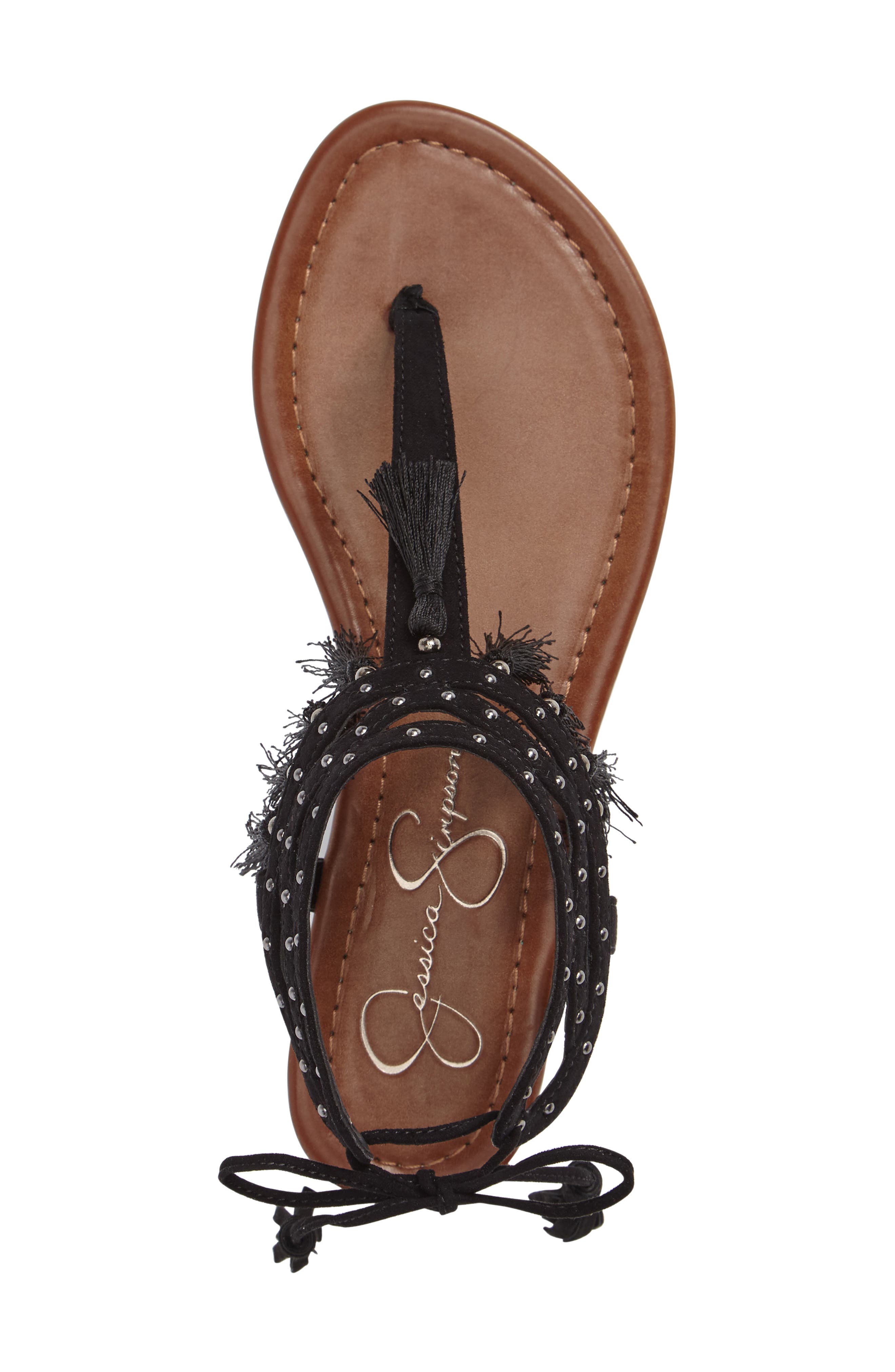 Jessica Simpson Kamel Studded Tassel Sandal, Alternate, color, 
