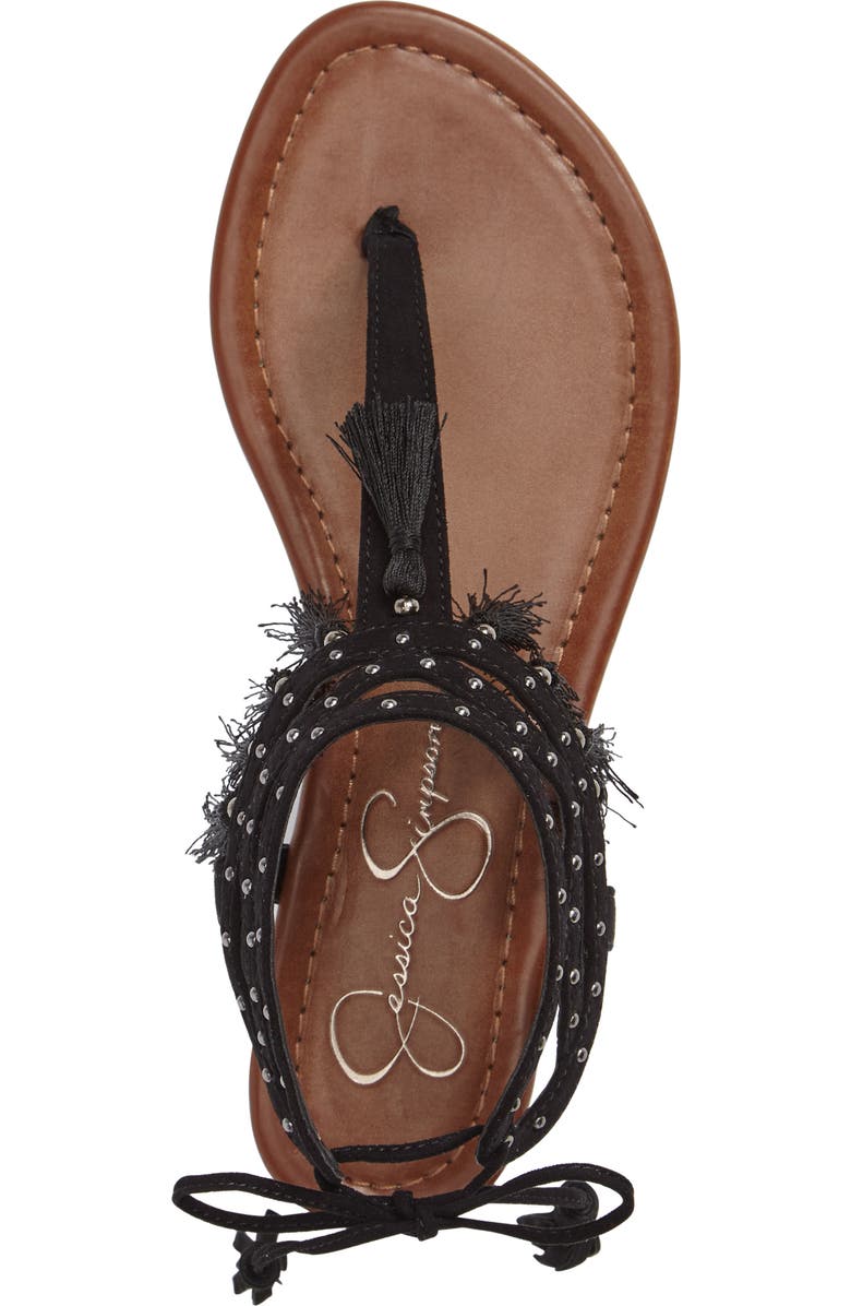 Jessica Simpson Kamel Studded Tassel Sandal, Alternate, color,