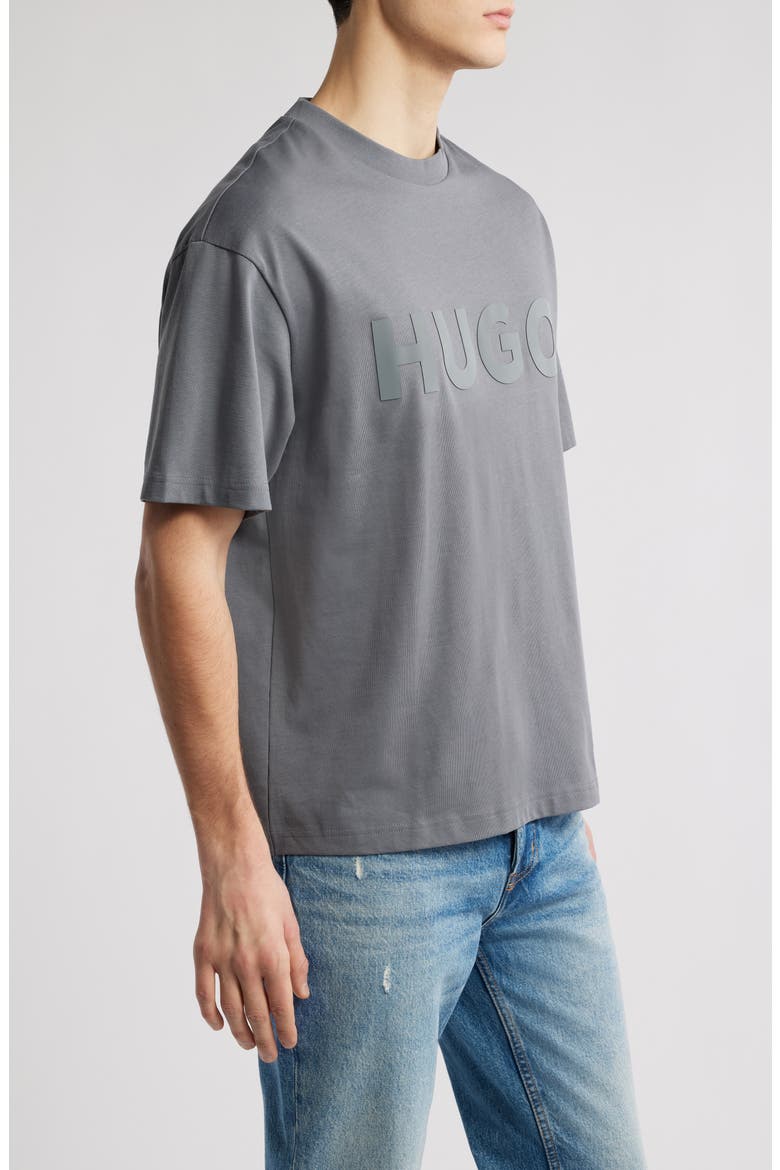 Logo Cotton Graphic T-Shirt, Alternate, color, OPEN GREY