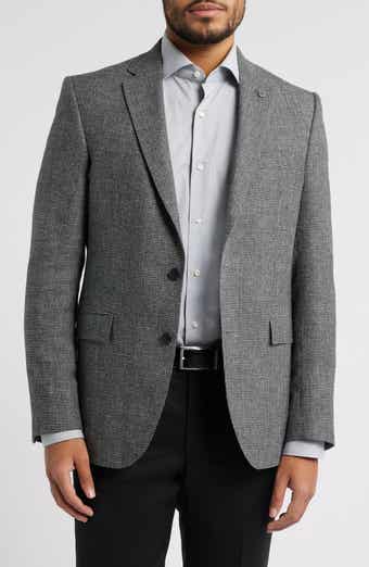 AllSaints Ross Slim Fit Wool & Linen Sport Coat