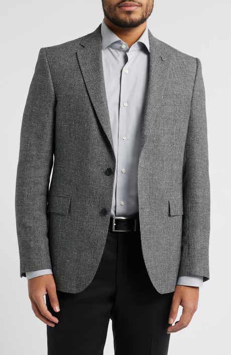 AllSaints Ross Slim Fit Wool & Linen Sport Coat