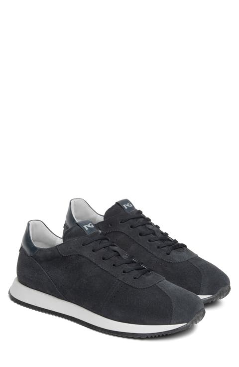 Retro Leather Lace Up Sneaker
