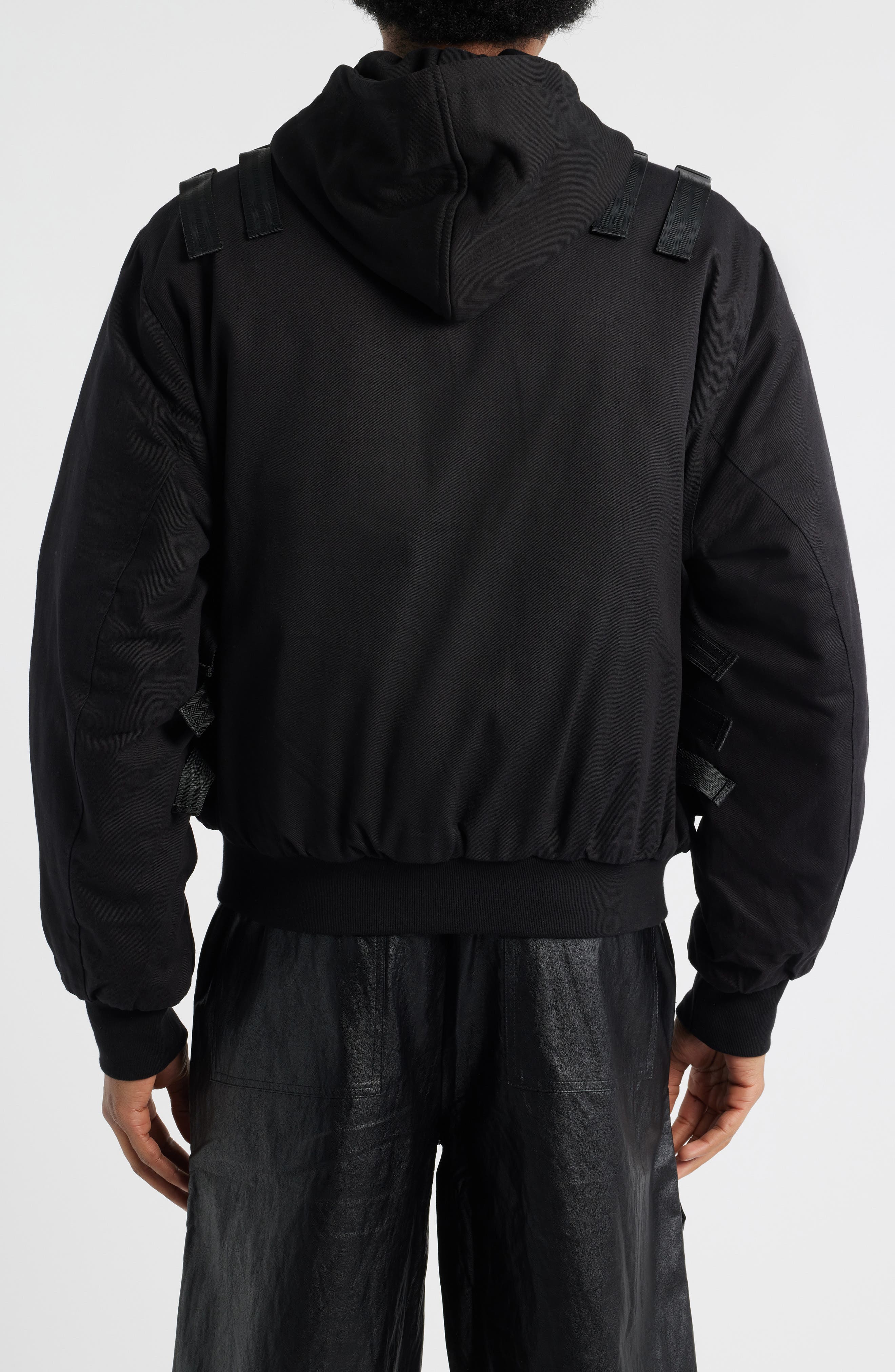 Geronimo Tactical Mixed Media Hooded Bomber Jacket - image 2