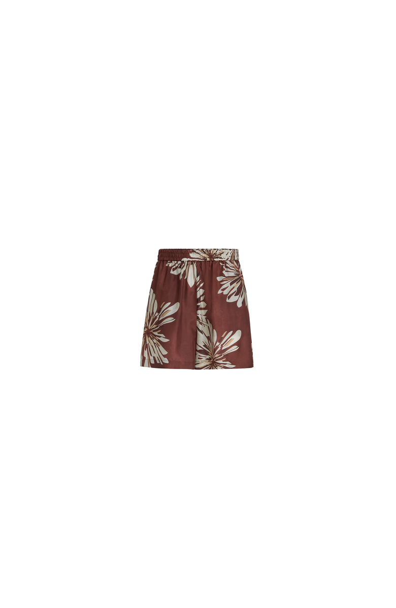 Brunello Cucinelli Bloom print shorts, Alternate, color, Bordeaux