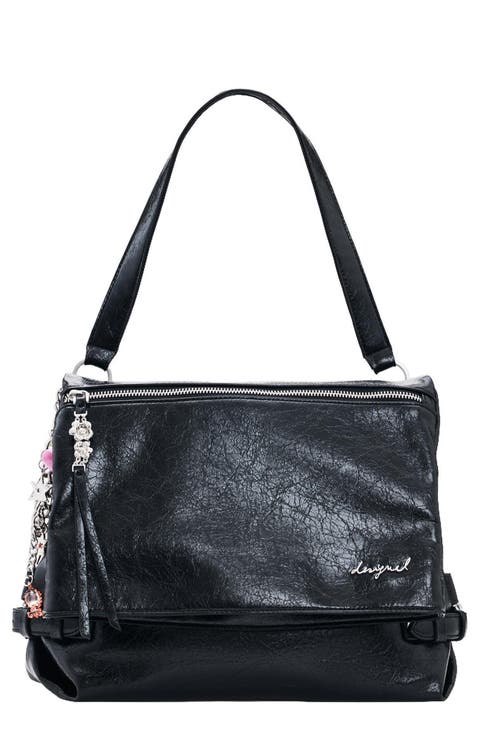 Medium Faux Leather Backpack