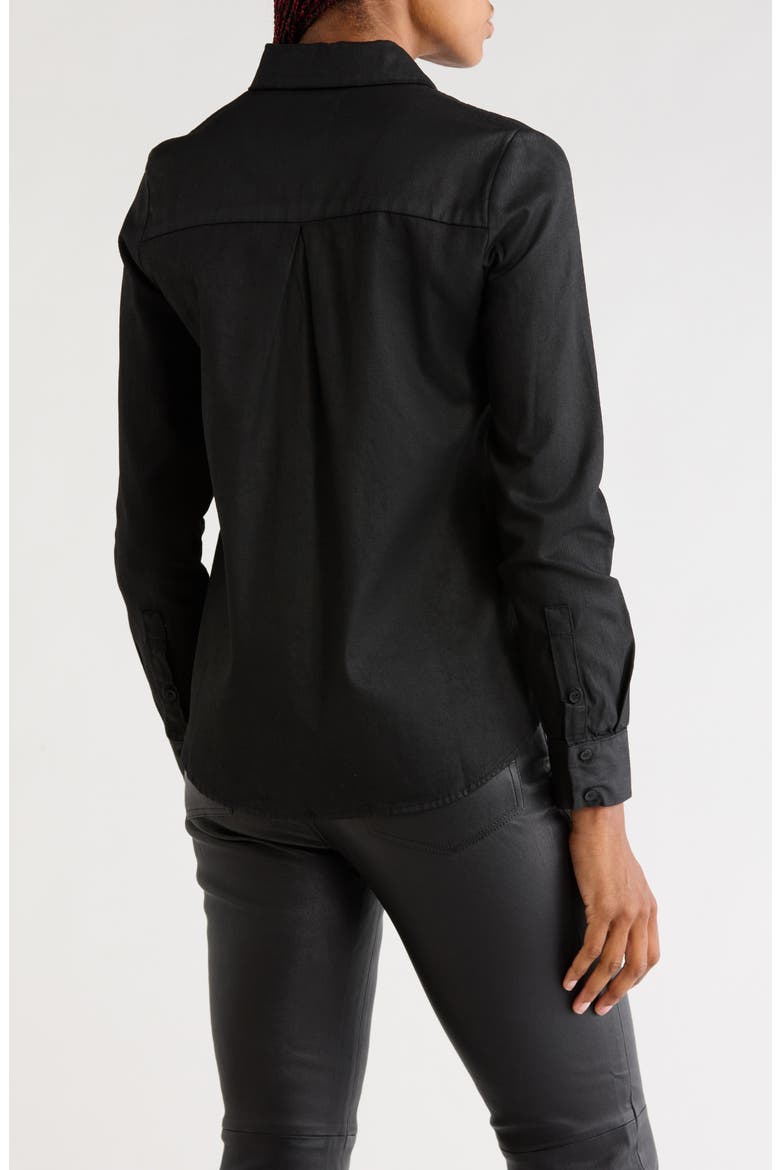 Cade Slim Fit Button Front Shirt, Alternate, color, INK SPACE