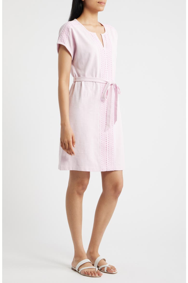 Sunset Harbor Eyelet Trim Dress, Alternate, color, CYBER LIGHT