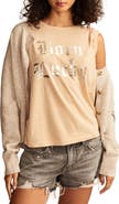 Lucky Brand Born Lucky Metallic Graphic T-Shirt