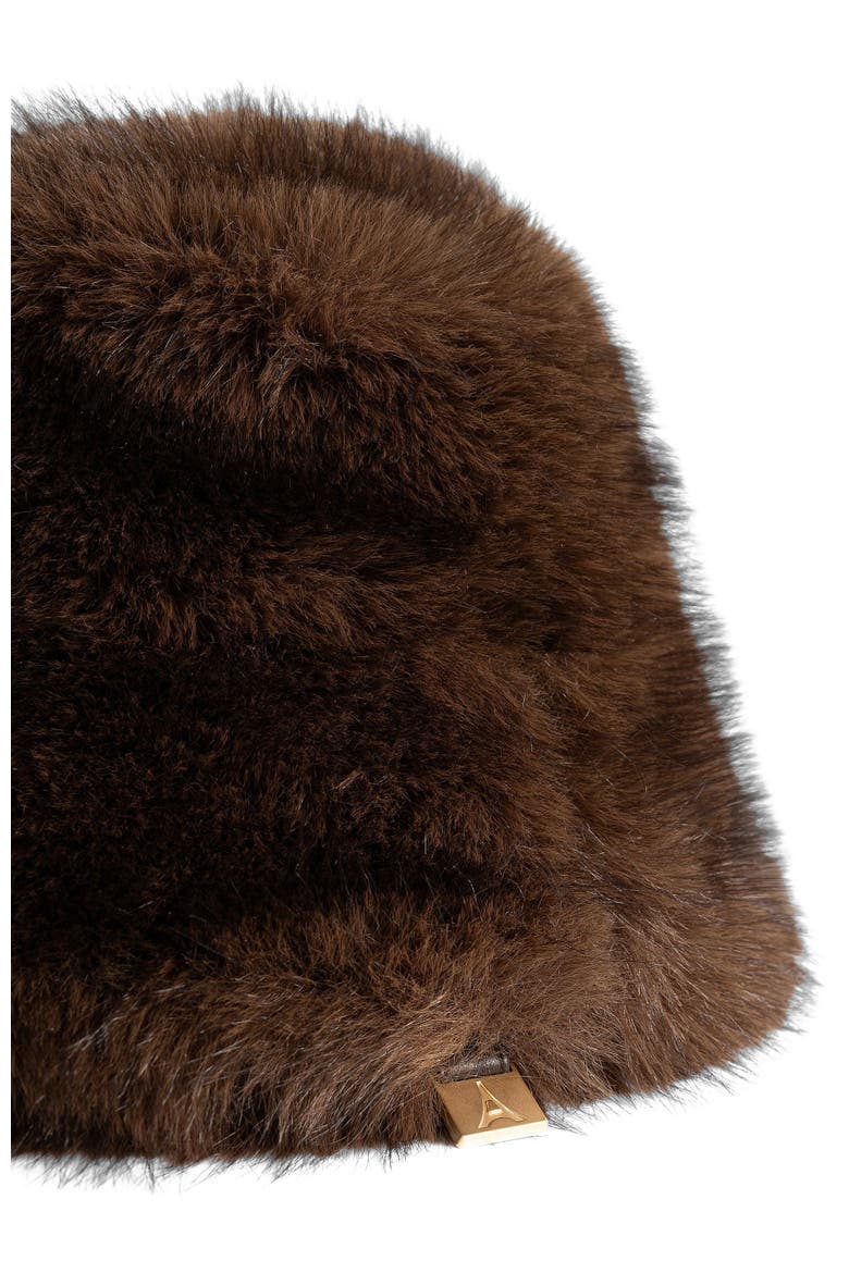 Ilya Oversized Fur Hat, Alternate, color, Brown