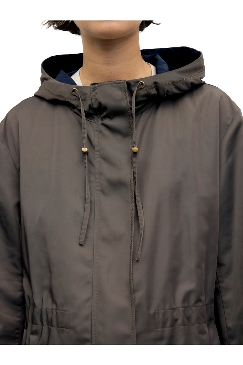 Velia Reversible Parka Coat, Alternate, color, Brown