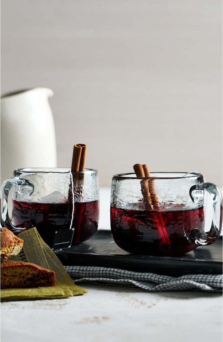 The Collective Home Pebbled Small Mug - Set of 2, Alternate, color, Clear