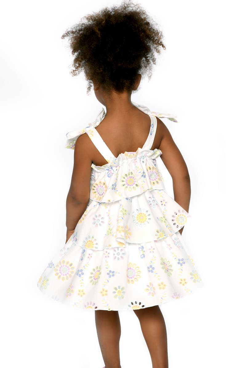 Baby Sara Kids' Embroidered Tiered Dress, Alternate, color, 