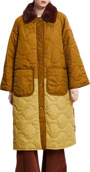 ottod'Ame Quilted Long Puffer Jacket