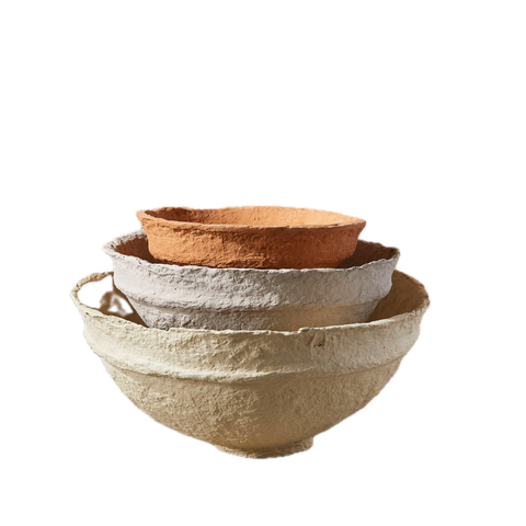 Koi Paper Mache Bowls - Set of 3