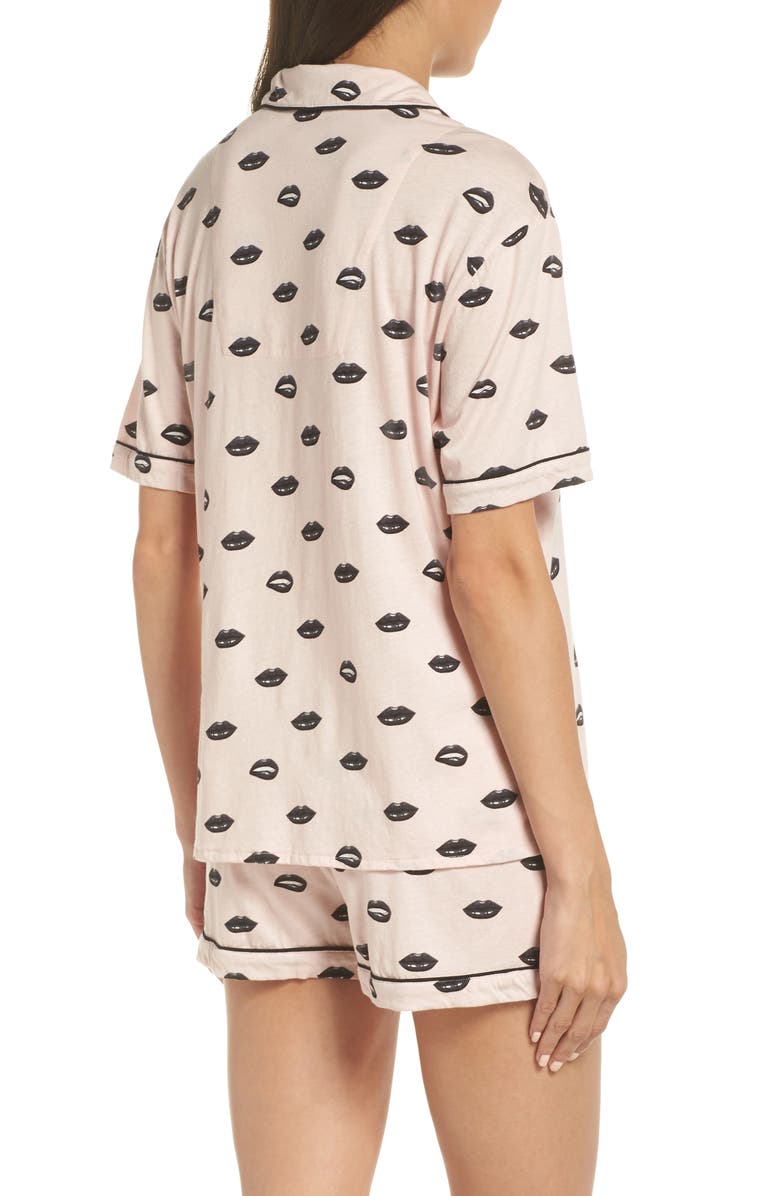 PJ Salvage Give Love Short Pajamas, Alternate, color,