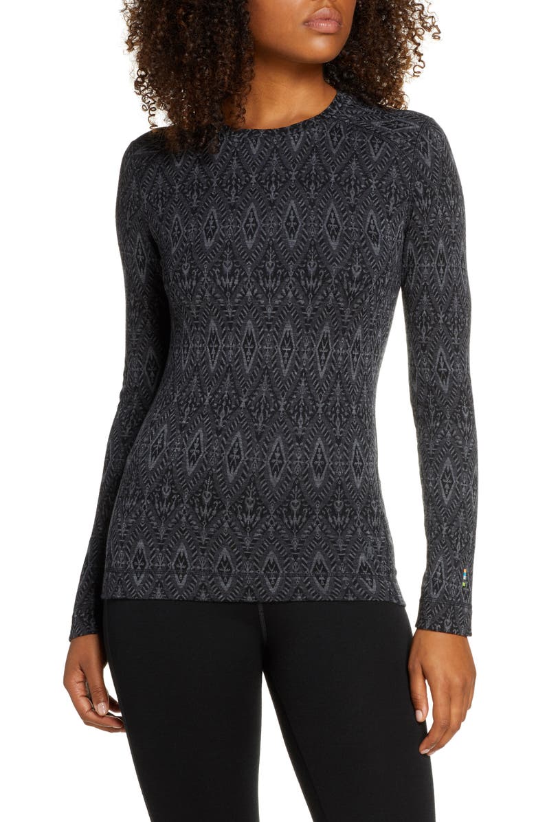 Smartwool Merino 250 Pattern Base Layer Crew Top, Main, color, 