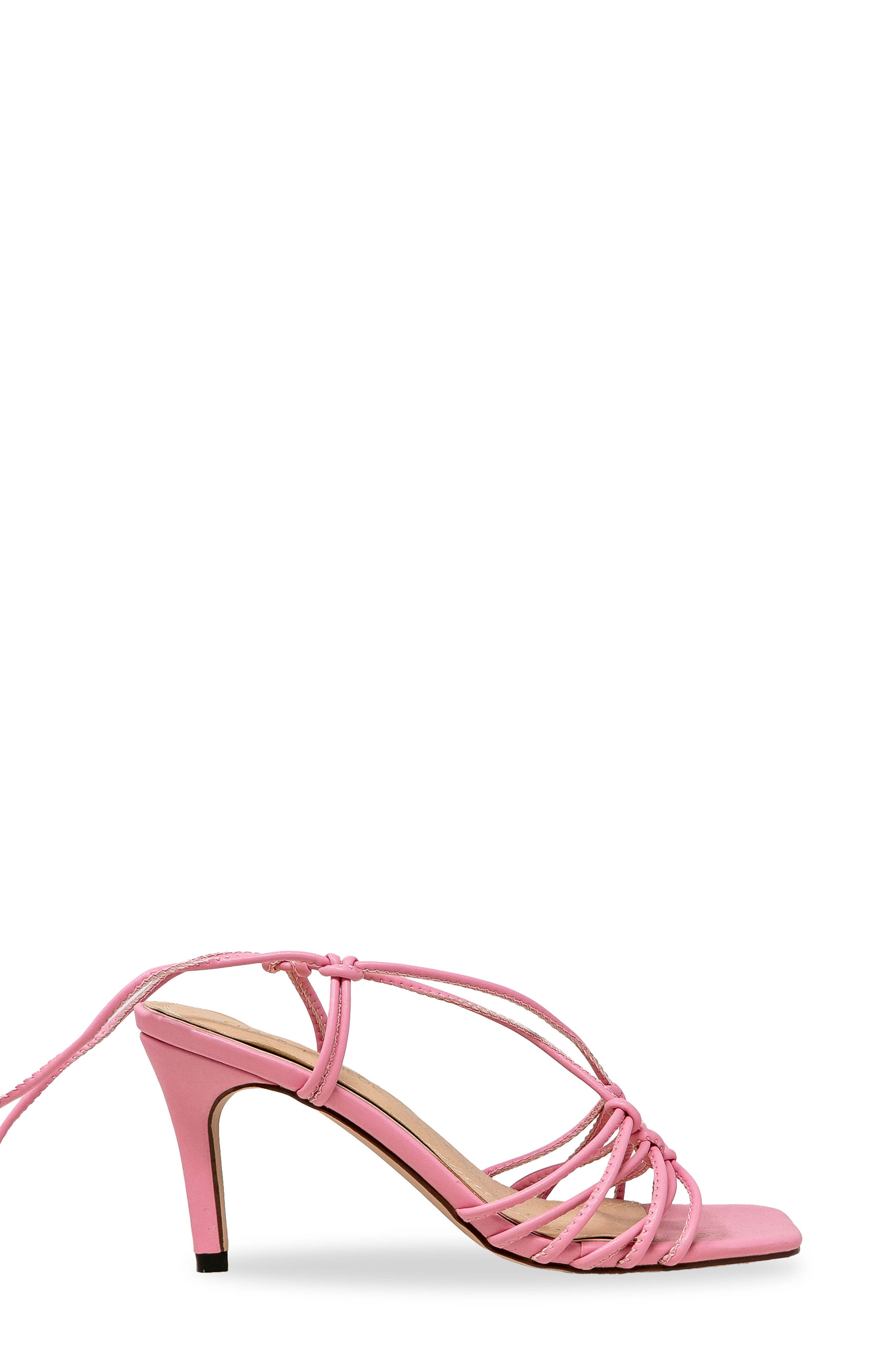 CHASE AND CHLOE Ankle Tie Sandal, Alternate, color, Pink Pu