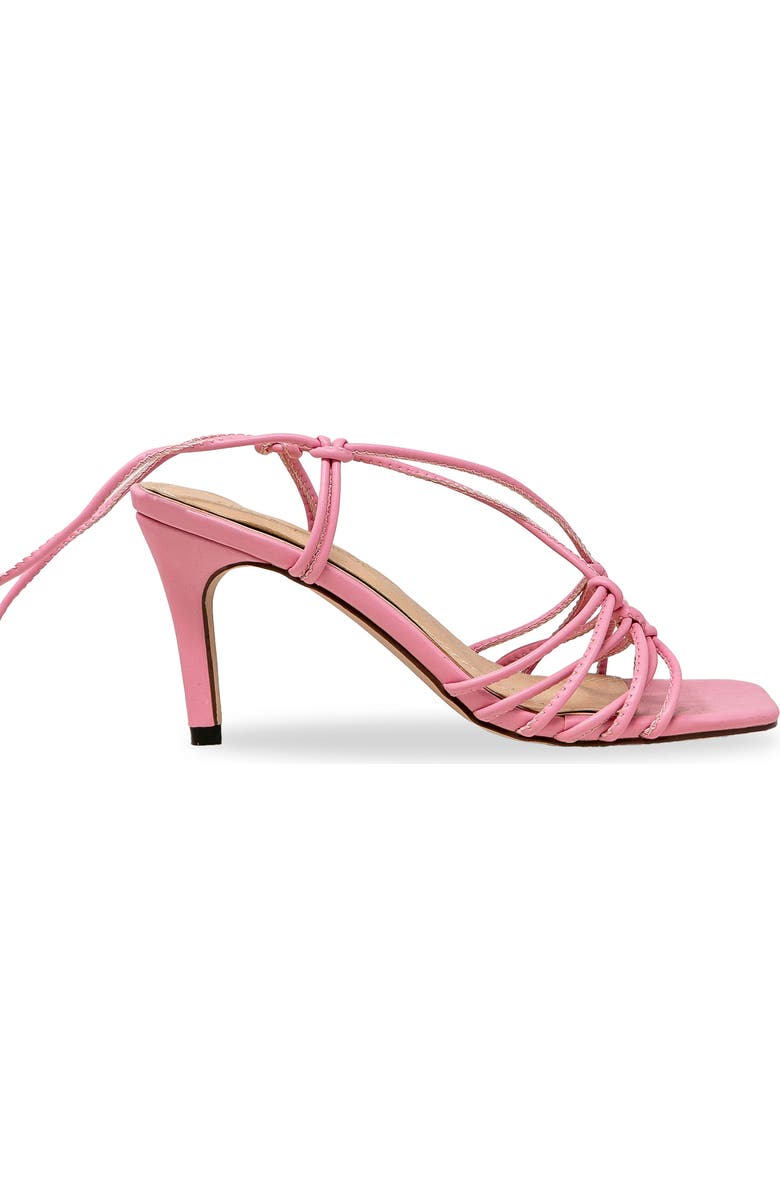 CHASE AND CHLOE Ankle Tie Sandal, Alternate, color, Pink Pu