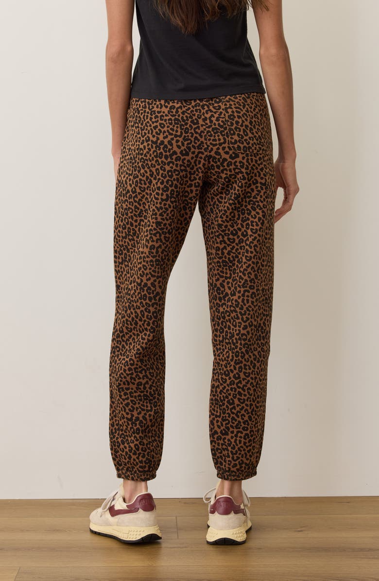 Marine Layer Cloud 9 Fleece Leopard Print Sweatpants, Alternate, color, 