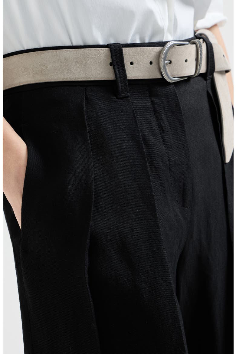 Sartorial Wide trousers, Alternate, color, Black