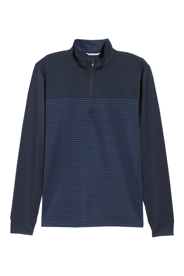 Traverse Stripe Quarter Zip Pullover, Alternate, color, LIBERTY NAVY