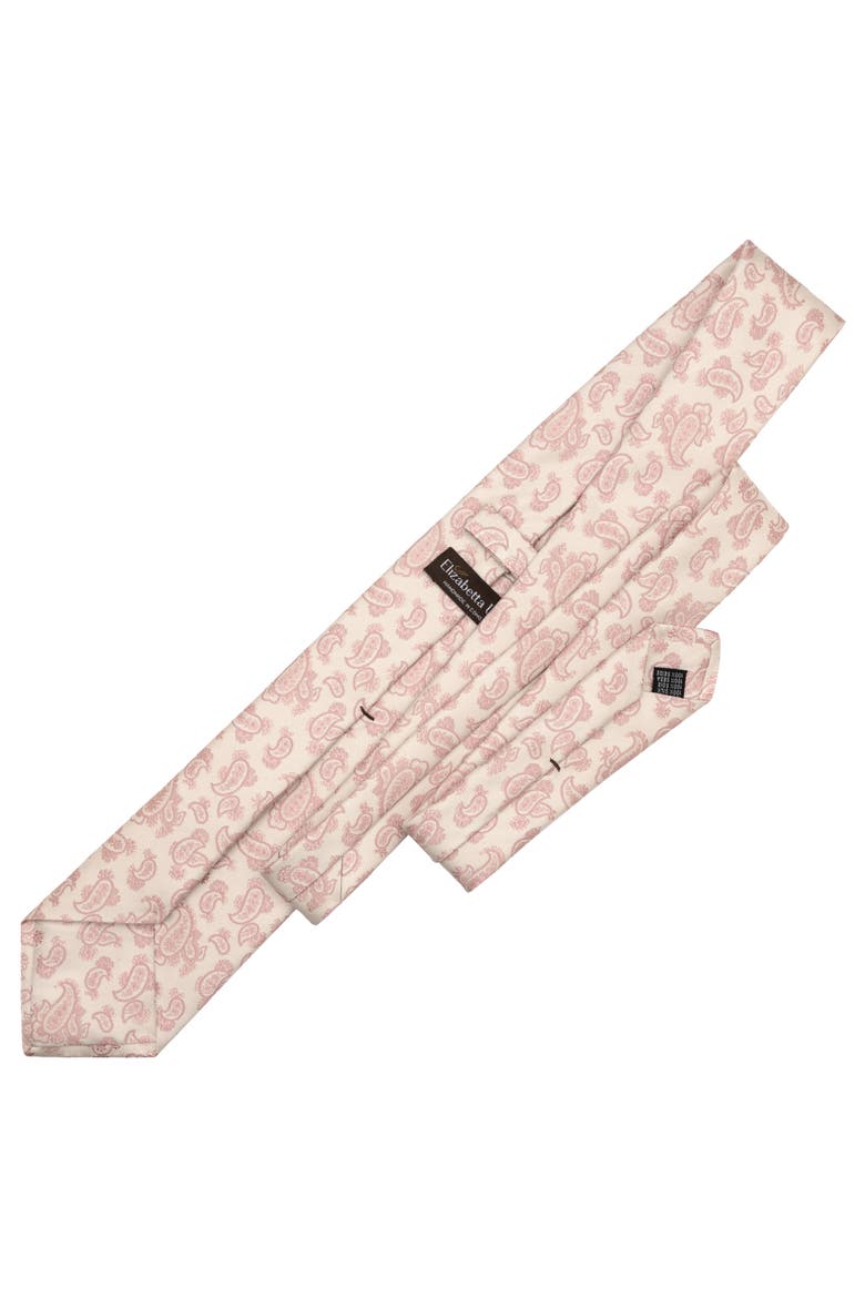 Colombo - Extra Long Silk Jacquard Tie for Men, Alternate, color, Pink