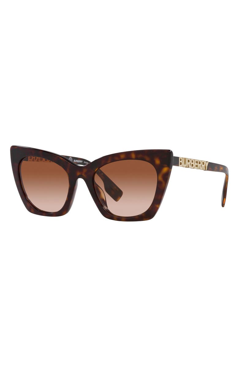 Burberry 52mm Cat Eye Sunglasses, Alternate, color, Dark Havana