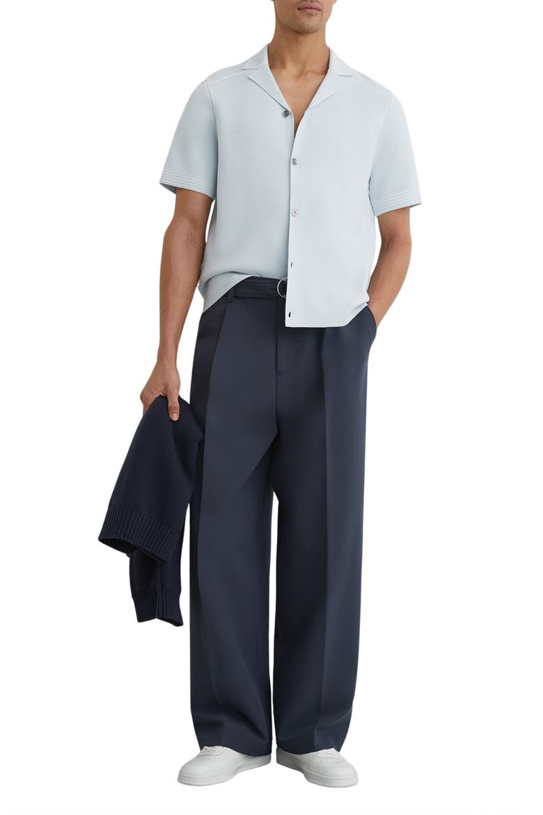 Wandsworth Short Sleeve Button-Up Shirt, Alternate, color, SOFT BLUE