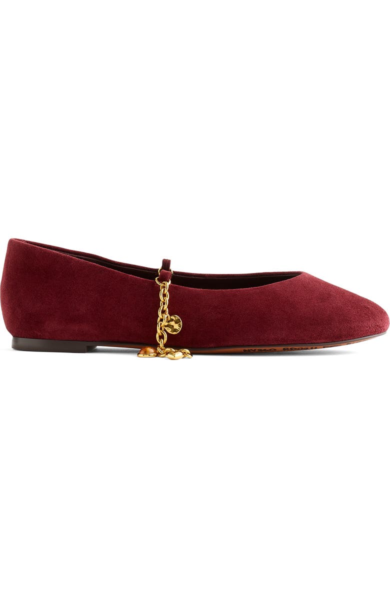 Madewell The Remy Mary Jane Flat, Main, color, Sangria