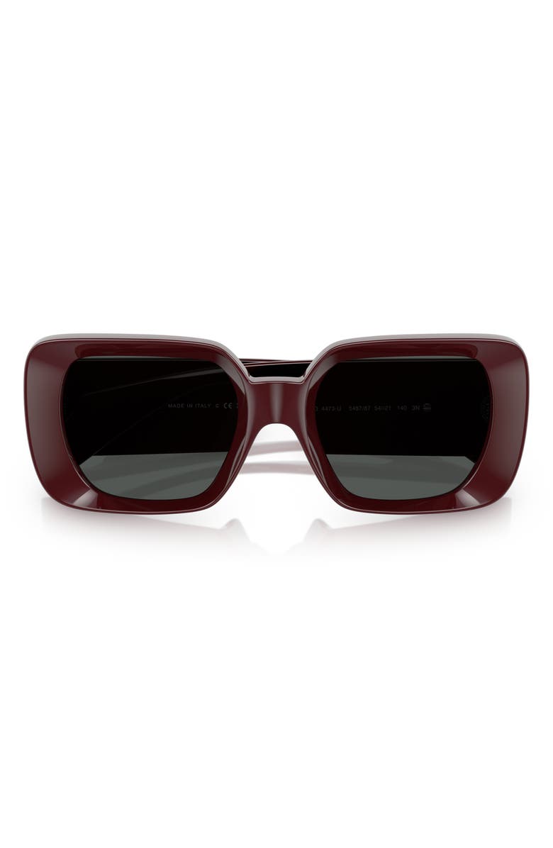 Versace 54mm Square Sunglasses, Alternate, color, Bordeaux