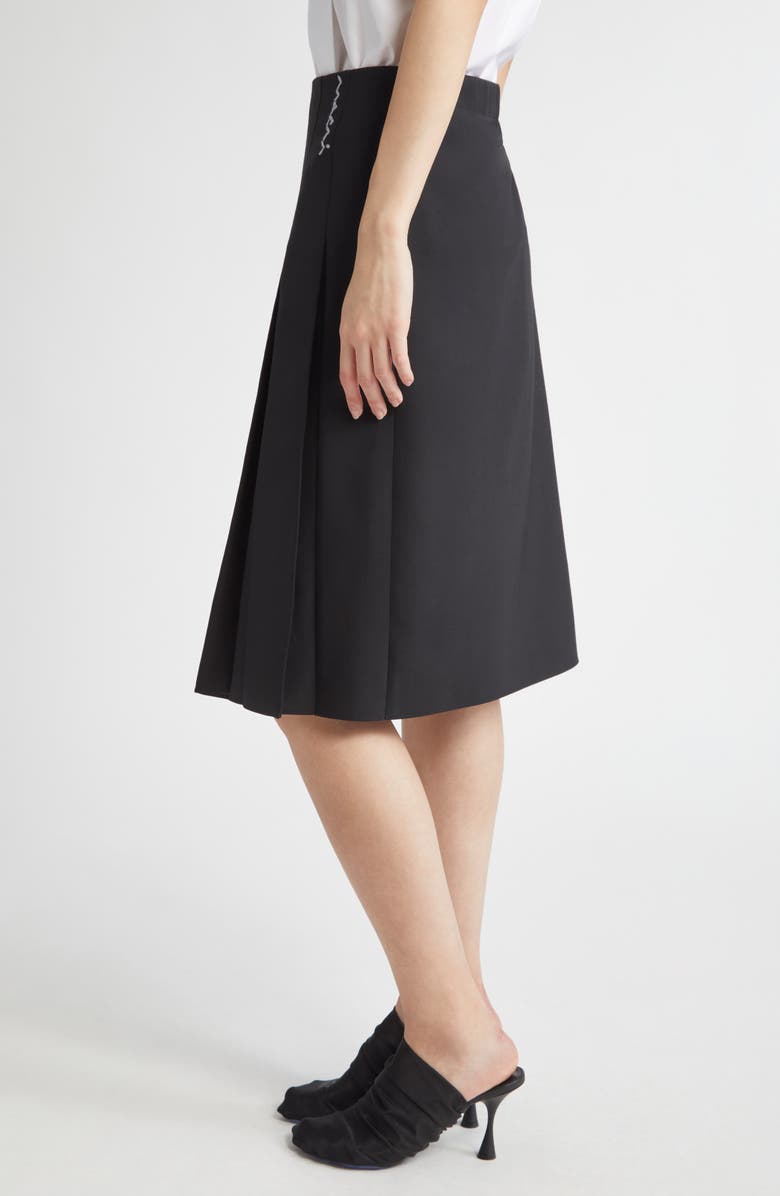 Marni Pleated Front Skirt, Alternate, color, 