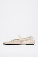 Bimba y Lola Mesh Ballerina Flats with Metal Details