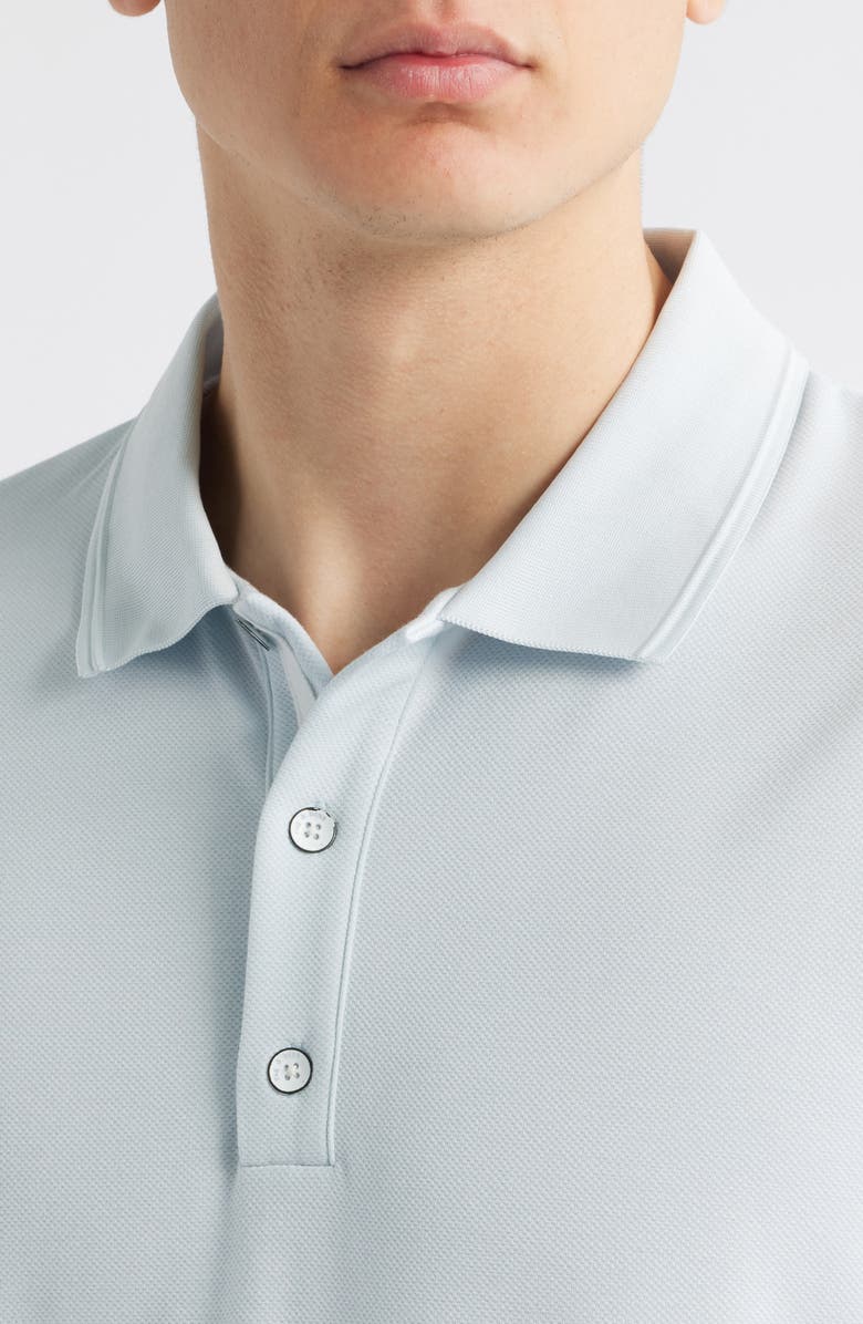 rag & bone Slim Fit Tech Piqué Polo, Alternate, color, Arctic