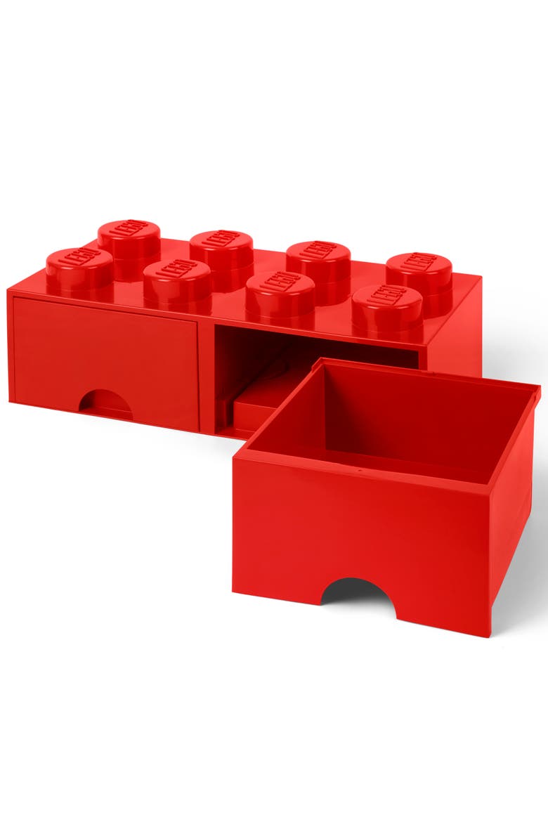Storage Brick Drawer, Alternate, color, Red