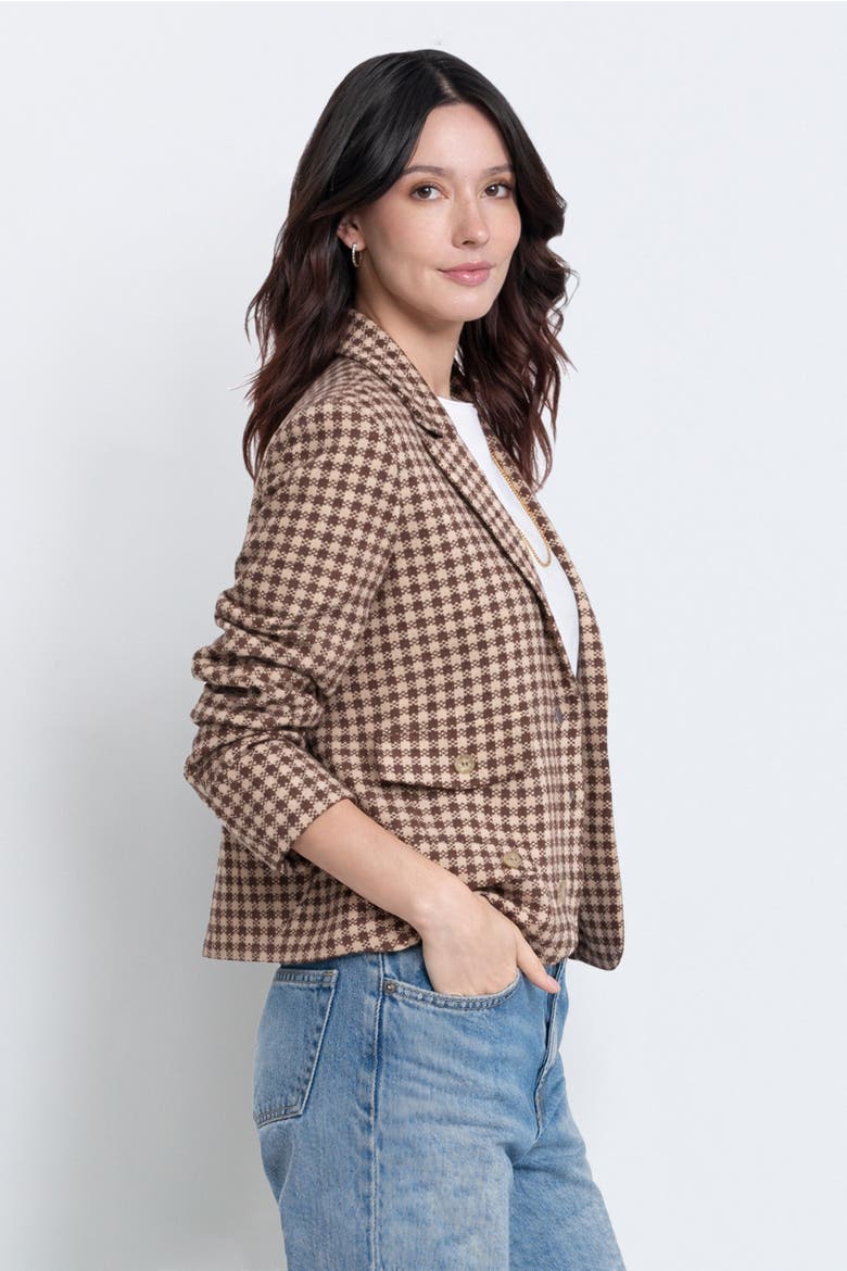 Marlo Jacquard Knit Blazer, Alternate, color, CAMEL