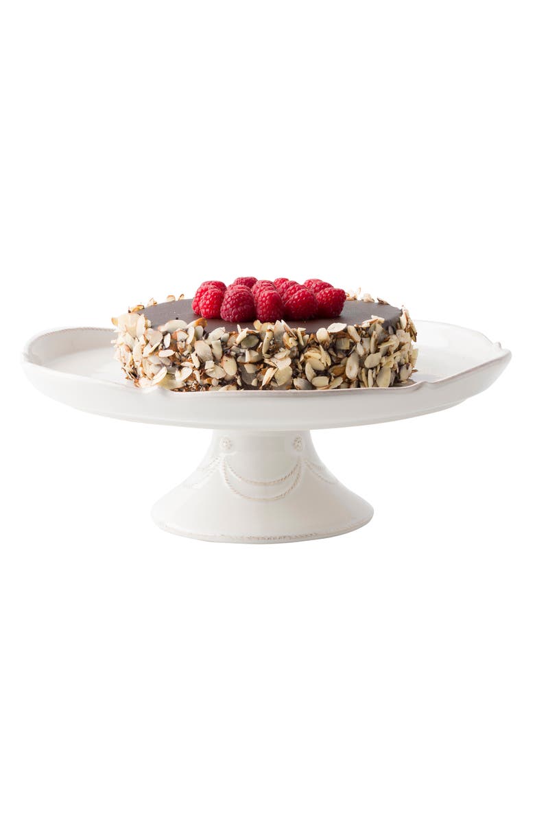 Juliska Berry & Thread Ceramic Cake Stand, Alternate, color, Whitewash