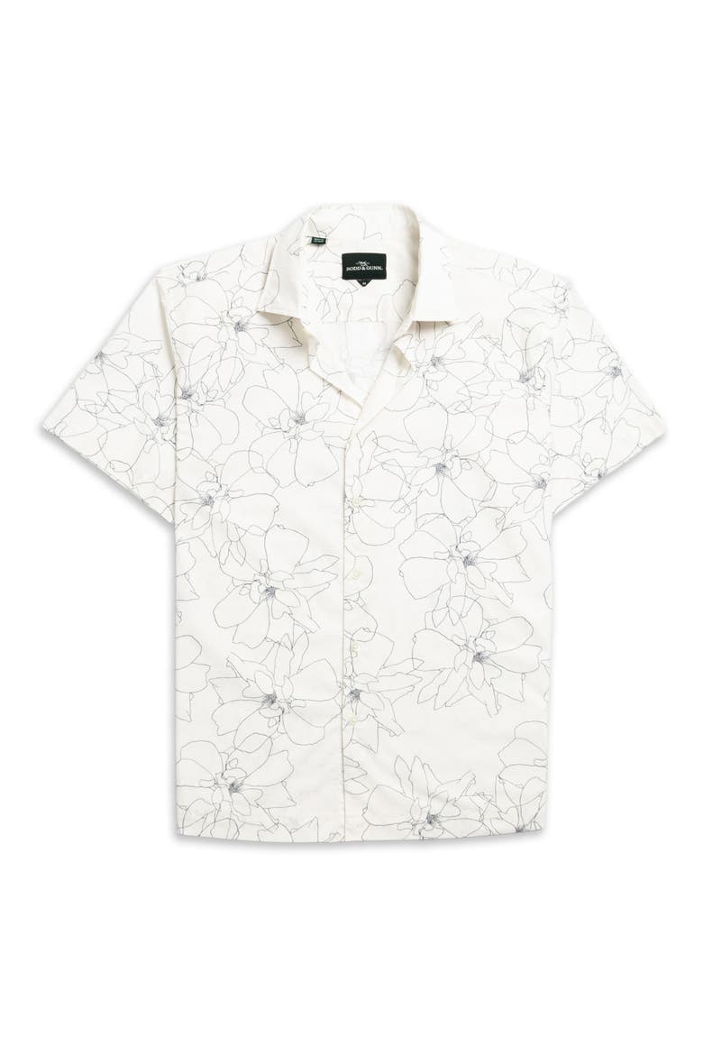 Bird Rock Short Sleeve Button-Up Shirt, Alternate, color, PORCELAIN