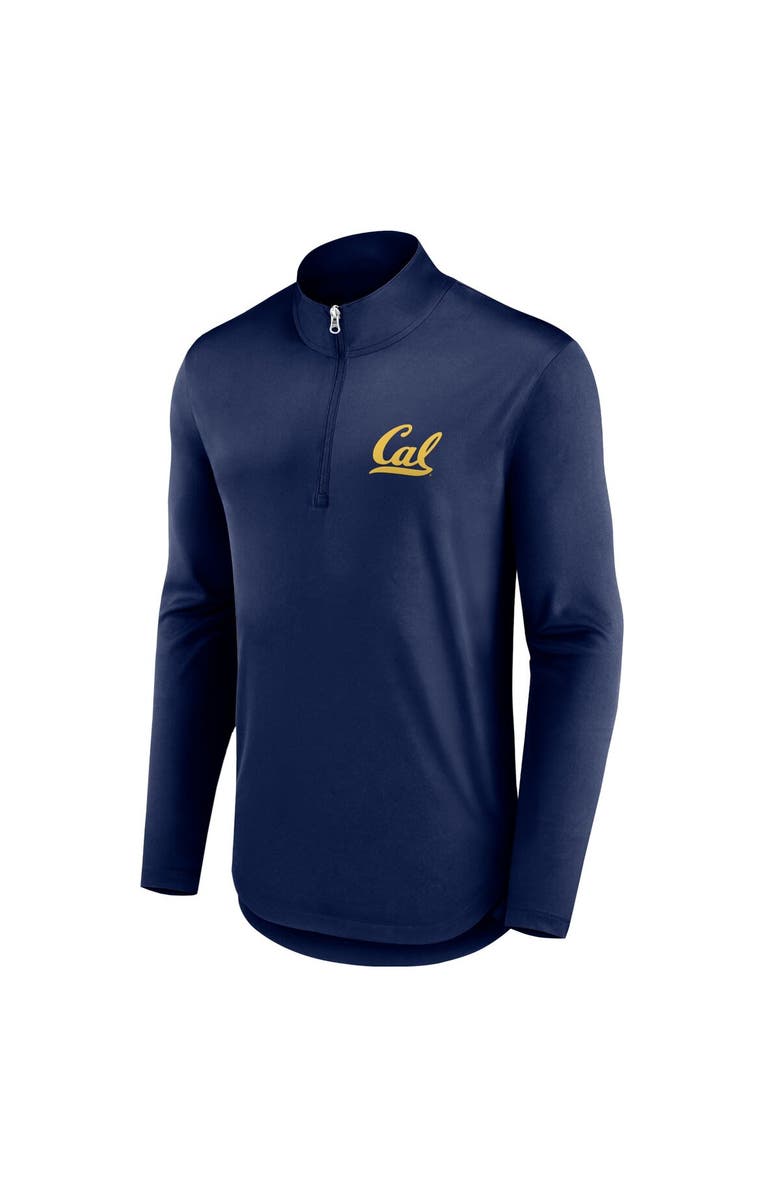 FANATICS Men's Fanatics Branded Navy Cal Bears Quarterback Mock Neck Quarter-Zip Top, Alternate, color, Navy