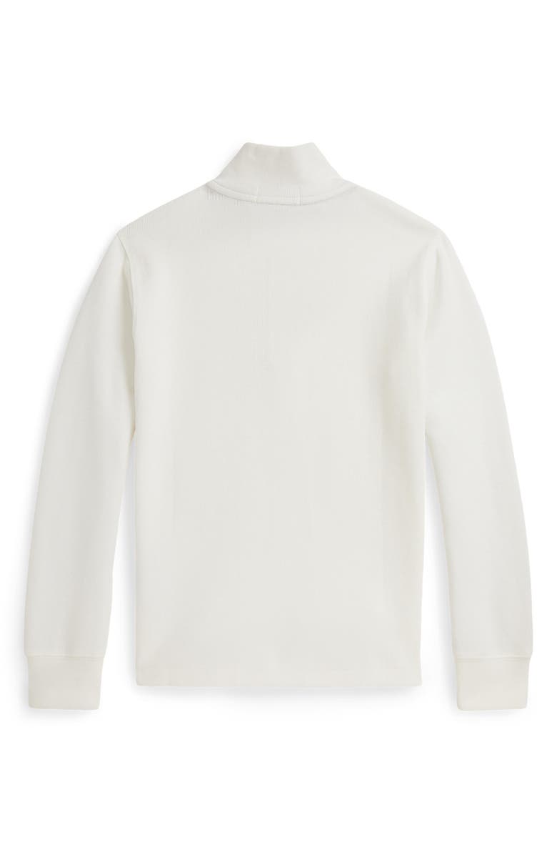 Polo Ralph Lauren Kids' Estate Cotton Quarter Zip Pullover, Alternate, color, White